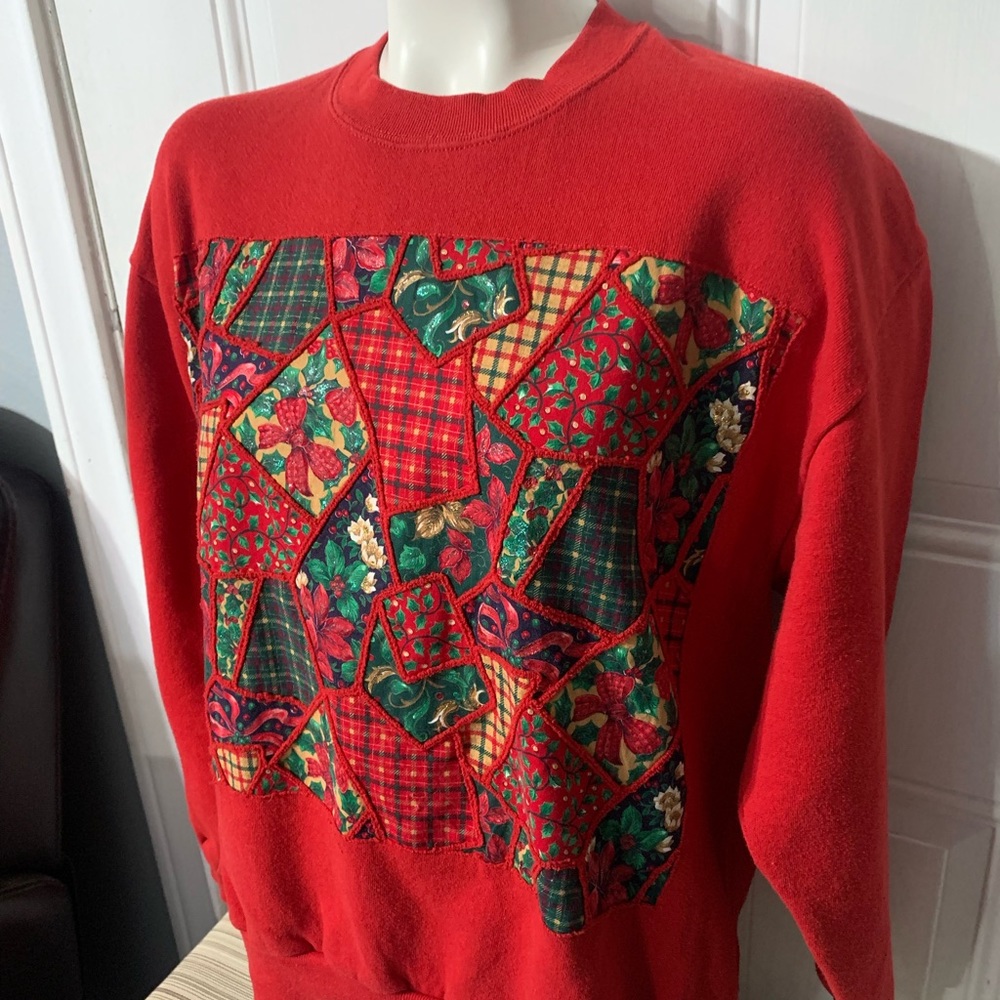 Vintage 90s Handmade ugly sweater size Large by Jerzees.